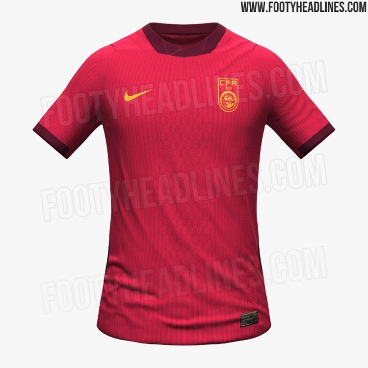 问鼎app-经典配色！国足2026新版球衣谍照：主场红客场黄，预计3月发布